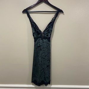 Victoria Secret Velvet Lace Backless Mini Dress